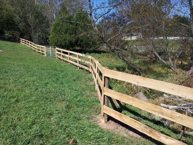 3 Board Paddock Fence Beitzell Fence Co. Gainesville (703)691-5891