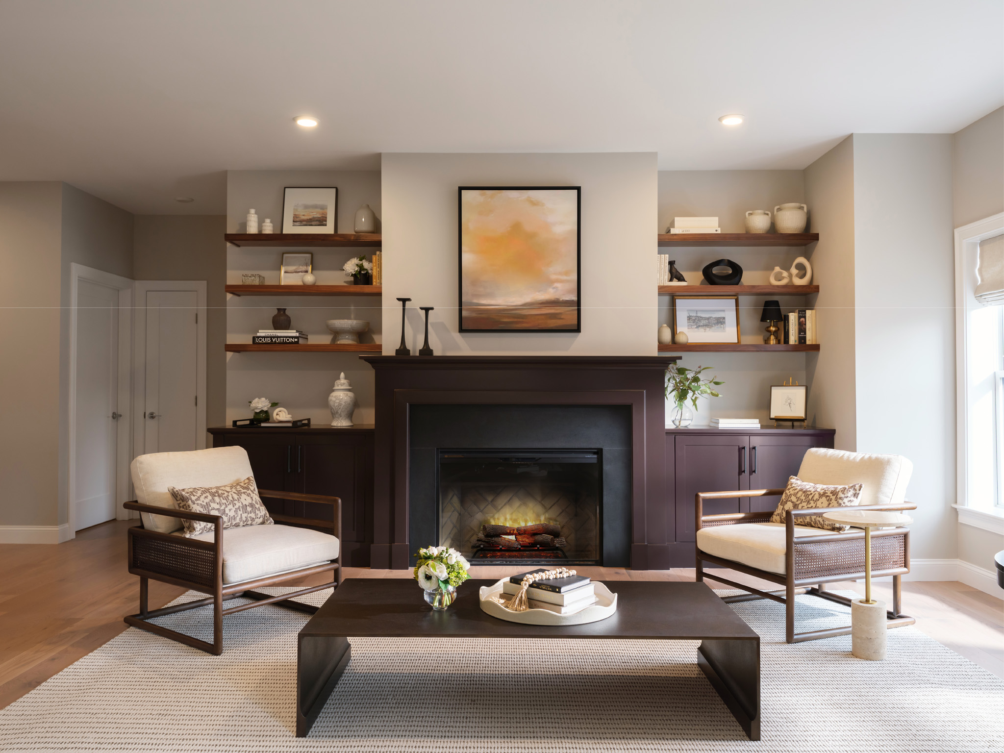 Custom millwork in the Featherwinds model home.
