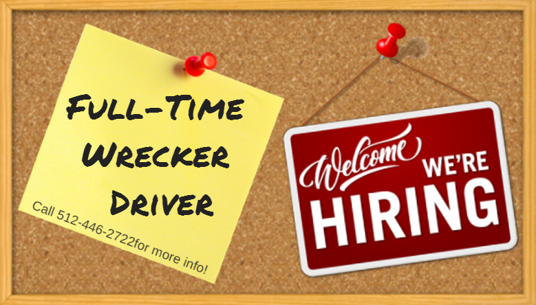 S&S Towing is now Hiring Full-time wrecker drivers!

Serving Milam County for 2 decades, we are the number one tow and roadside provider in the region for fast and reliable services, getting you to your next destination in no time. S&S Towing understands that when it comes to roadside assistance, accident recovery and general tows, our customers have a choice. Whether they be motor clubs, private motorists, insurance companies or law enforcement officials, our clients are our #1 priority! On every call, we strive to provide our customers with consistent unparalleled service.

Our well-maintained fleet of light duty tow trucks is equipped to accommodate a slew of roadside malfunctions. Our services are affordable, with operators ready to locate motorists whether they're on US Highway 77, US Highway 79, US Highway 190, State Highway 36 or any major highway. Look out for our shiny black trucks because we are on our way! You can count on the S&S Towing operators to find you and your vehicle from any side street or back street as well.

We carry a reputation for fast and quick-turnaround towing. No wonder we are Milam County's preferred-choice for towing, roadside assistance and recovery services. Stranded and need a tow? If you're out there, we will find you! We offer 24-hour services, so we are able to serve you at any time. Call and speak with a dispatcher now today. 512-446-2722.

Established in 1995, S&S Towing is a family owned and operated business and has redefined customer service by lifting its standards. We have also earned the title as an industry leader for road-side safety and reliability. We are a family owned business that thrives on placing our customer's needs first. Our trained and experienced operators boast over two-decades of combined industry experience and treat every service call with a sense of urgency. Our customers expect a certain level of professionalism and quality service and we at S&S Towing aim to deliver!

We are leaders when it comes to cutting-edge training and technology and is skilled in safety and incident management. Dispatch operators are trained to properly assess every situation and to utilize logistics for accuracy when pinpointing customer location. Our mission is to respond to every service call and to be at the client's side just minutes after the request is made. We know how dangerous busy highways can be and no one wants to be stranded on a side street.

All towing operators are familiarized with the Milam County region and neighboring localities wherein we extend our services. We've earned the title as Milam County's number one when it comes to efficiency, and that's why you can rely on us to get the job done.

Licensed and bonded, we want you to know that when you break down or need a tow, we are already on the way. When searching for a tow company to get the job done, make us your first choice!