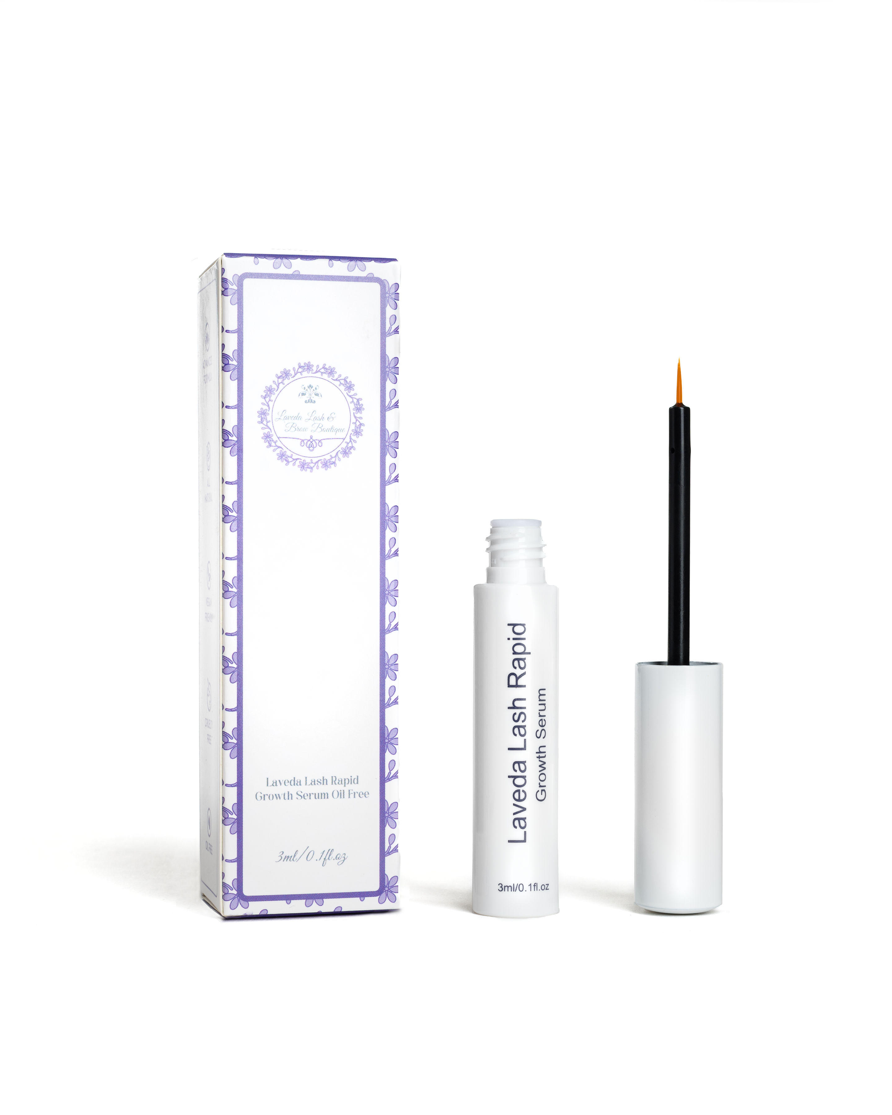 LAVEDA Premium Eyelash Growth Serum NEW FORMULA - Grow Lashes and Brows - Boosts Natural Lash Growth for Thicker, Fuller Lashes and Eyebrows