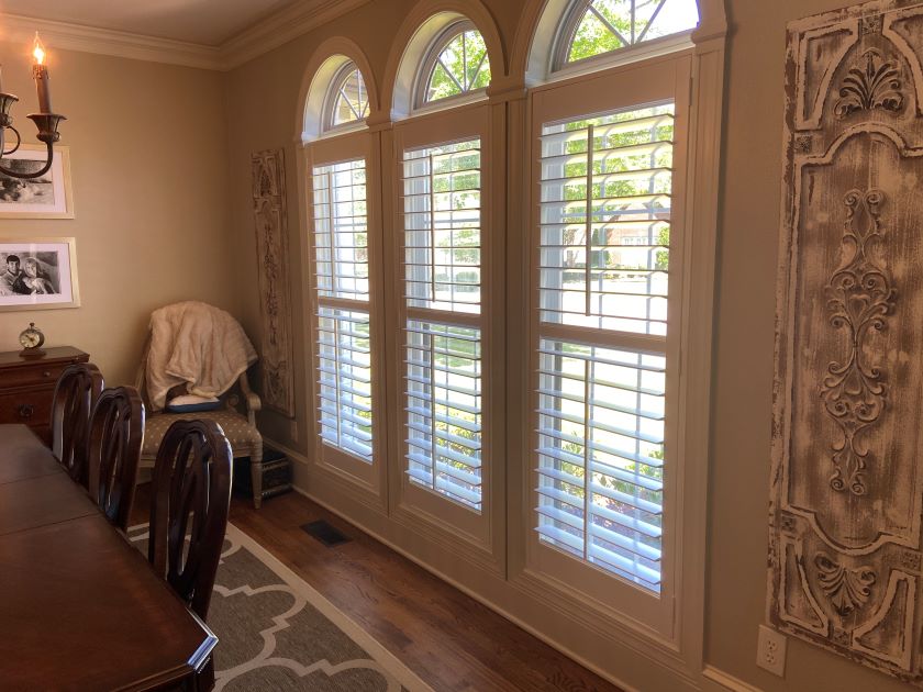 Elegant Shutters in the Dining Room. Muscle Shoals, AL