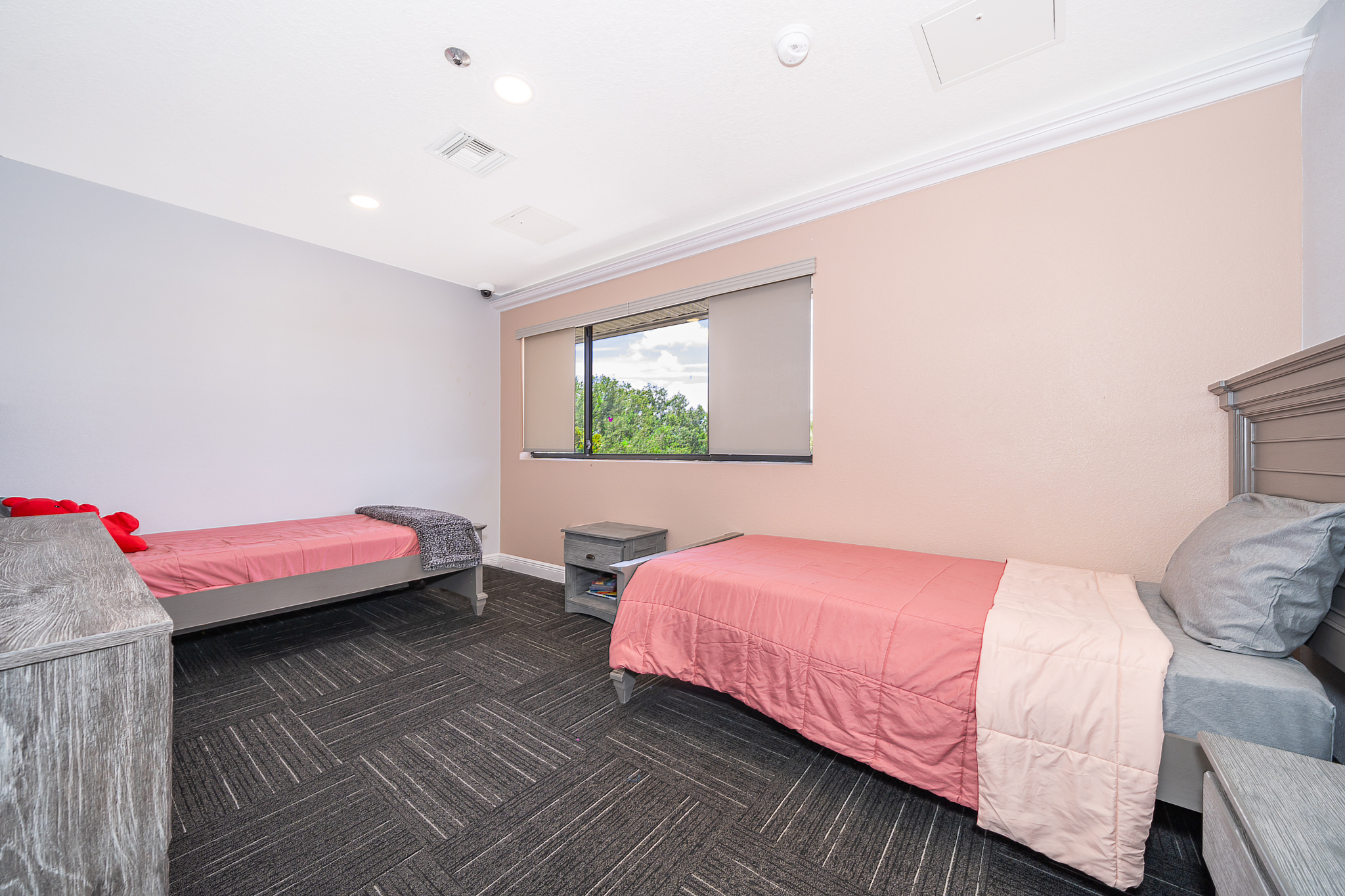 Simple, cozy bedrooms that give teens privacy and comfort.
