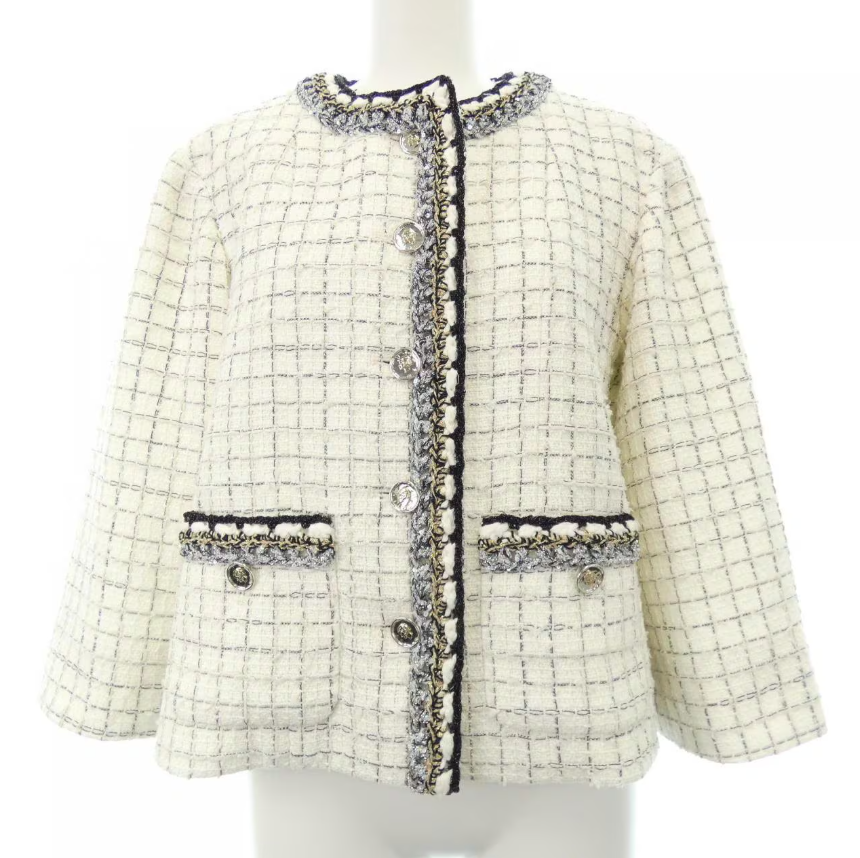 シャネル CHANEL ノーカラージャケット