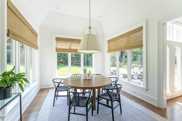 Woven Wood Shades are an excellent choice for thoses with exquisite tastes. Budget Blinds of Rockwall, Forney, Terrell, and Greenville will have you entertaining in style.