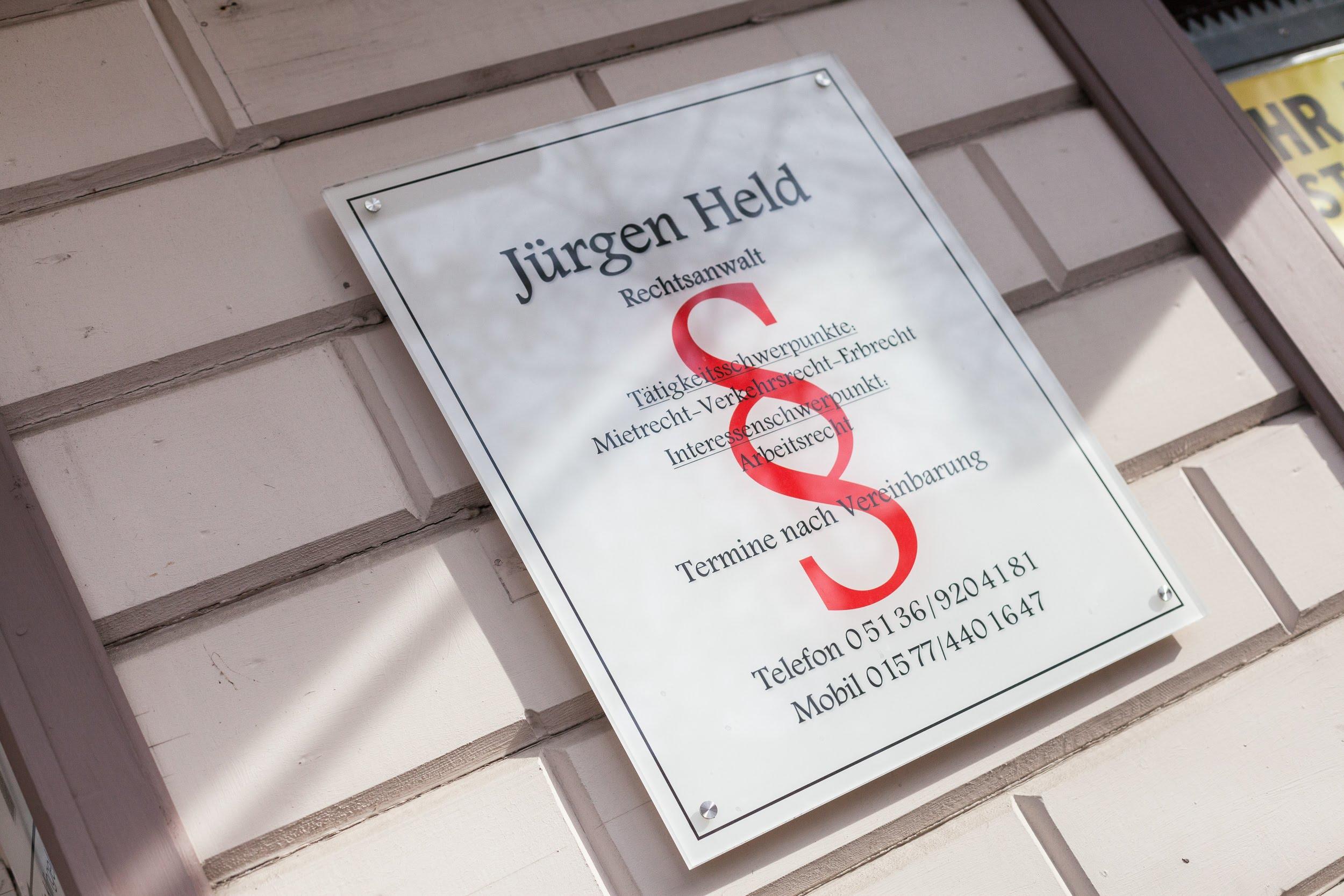 Rechtsanwalt in Burgdorf Jürgen Held - Mietrecht Erbrecht Verkehrsrecht, Marktstraße 10 in Burgdorf