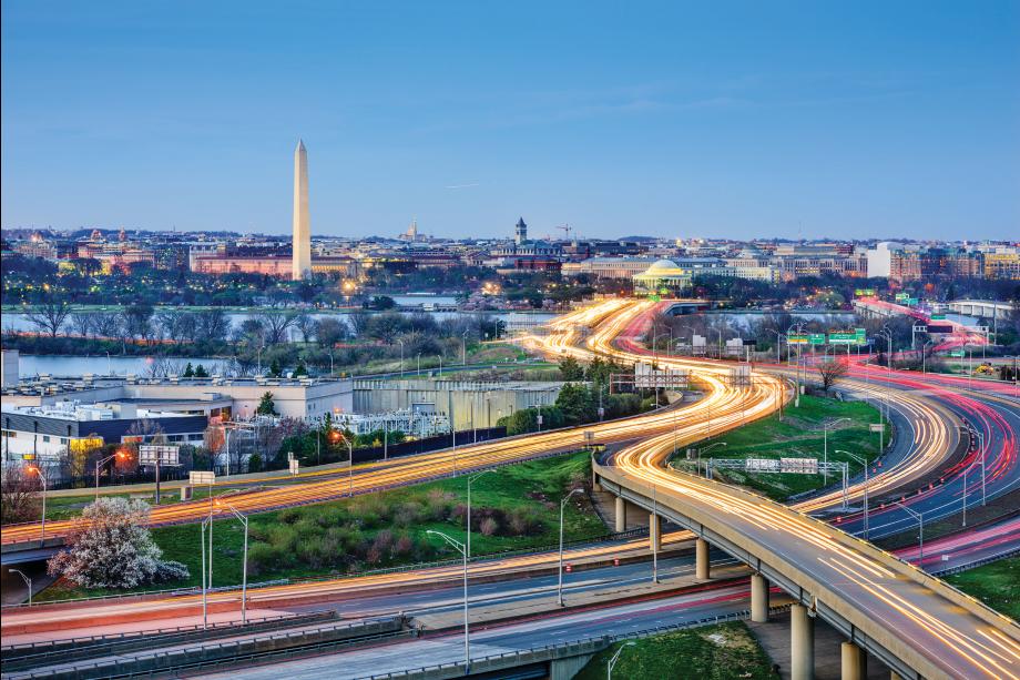 Minutes from Washington, DC, and commuter routes