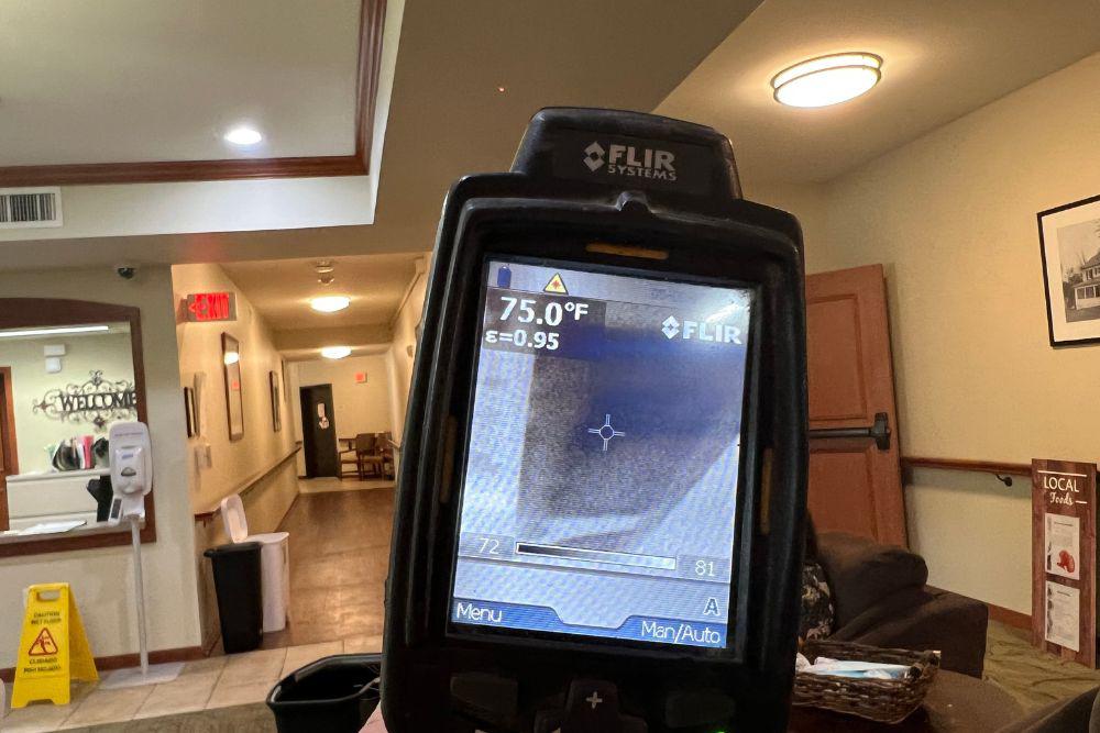 Pictured here is Minneapolis water damage in a senior living facility.