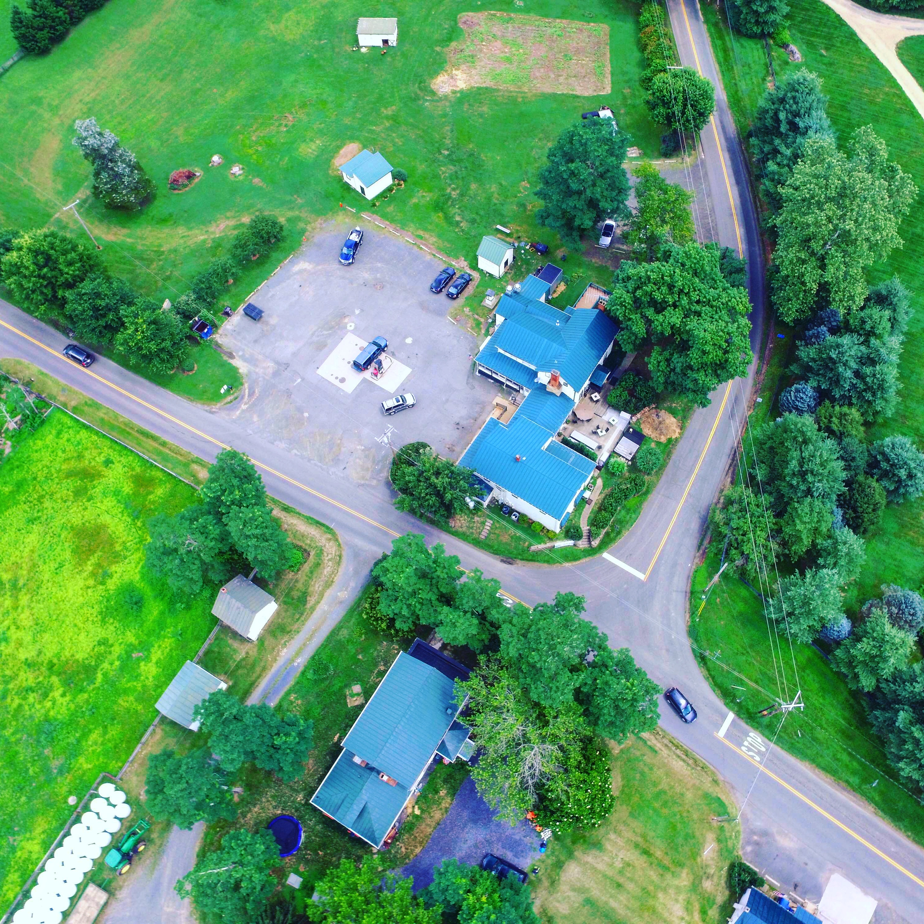 Aerial view of Orlean, Virginia.
