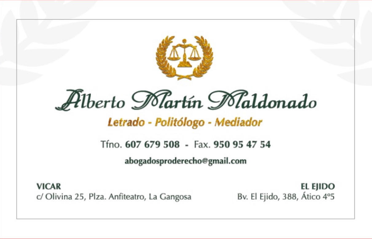 Abogados PRO Derecho - Lic. Alberto Martín Maldonado Vícar