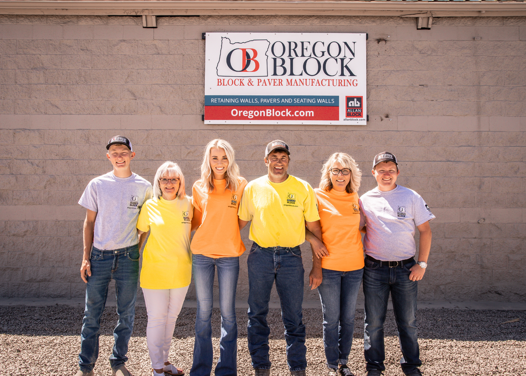 Oregon Block Team at the plant