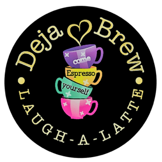 Deja Brew Laugh A Latte Logo