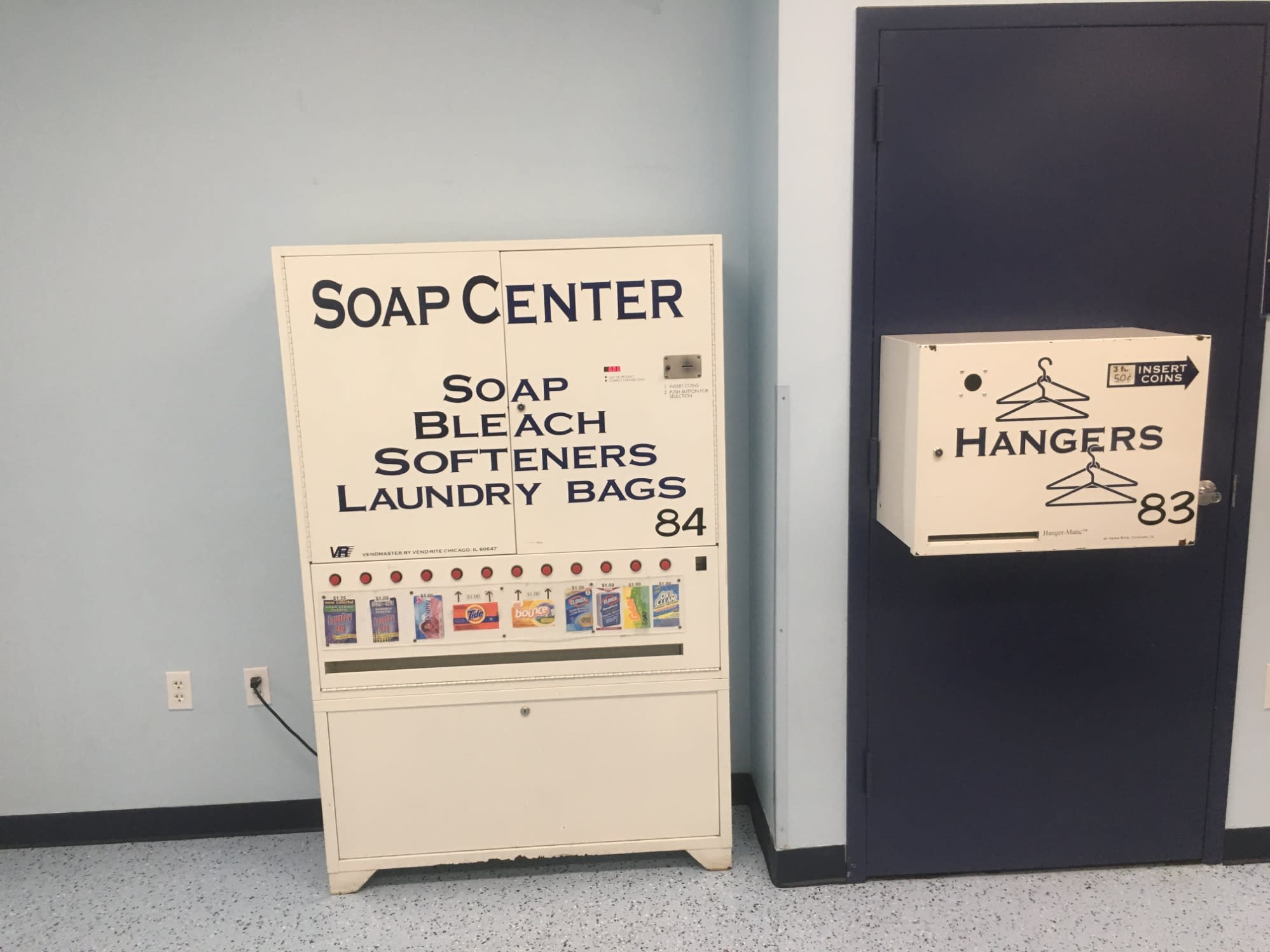 SOAP & HANGER VENDING MACHINES Coin Laundry Express Flint (810)787-0610