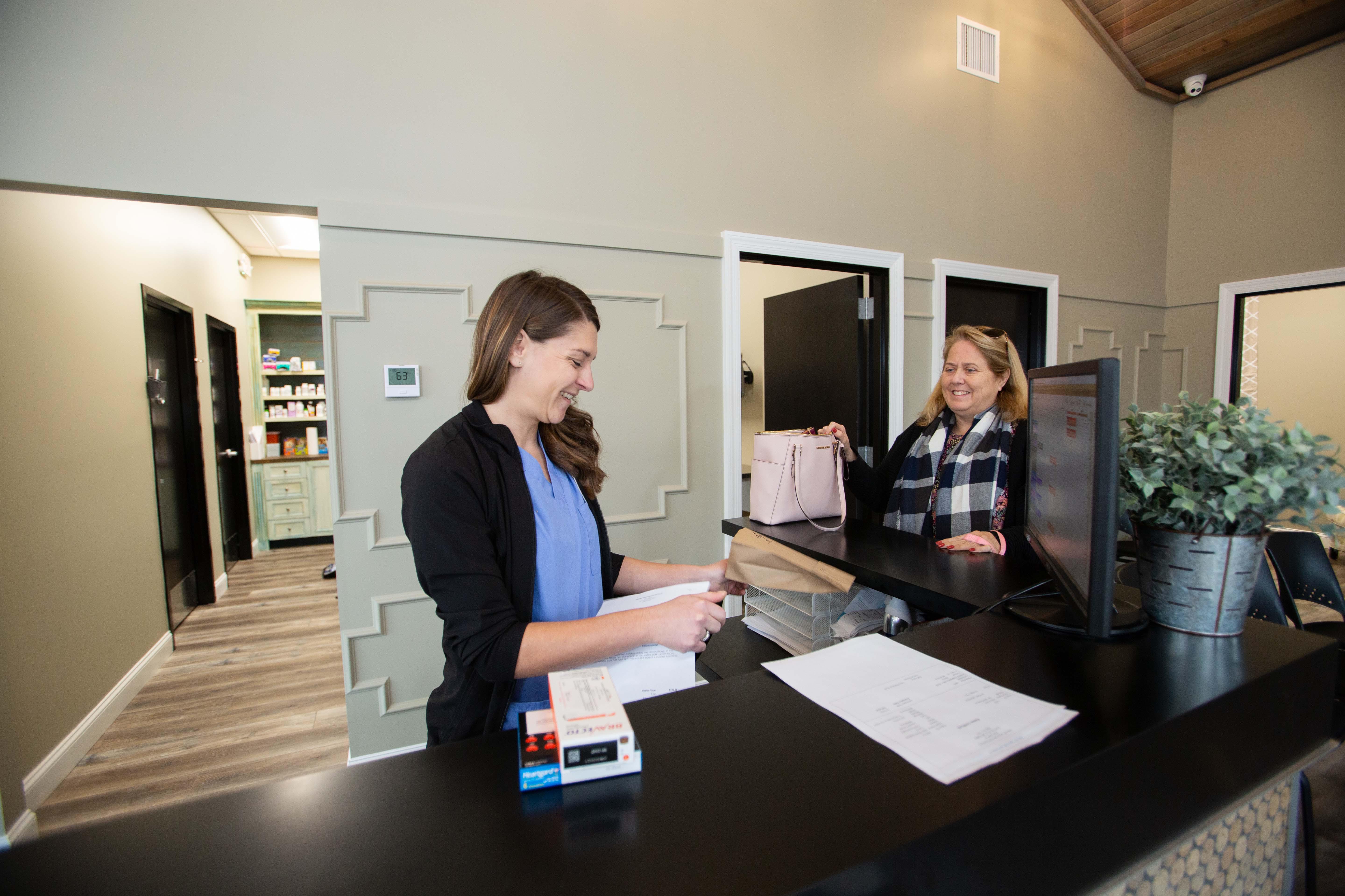 Our front office team is personable, welcoming, and always ready to assist clients.