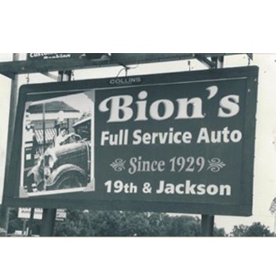 Bion's Full Service Auto Care Logo