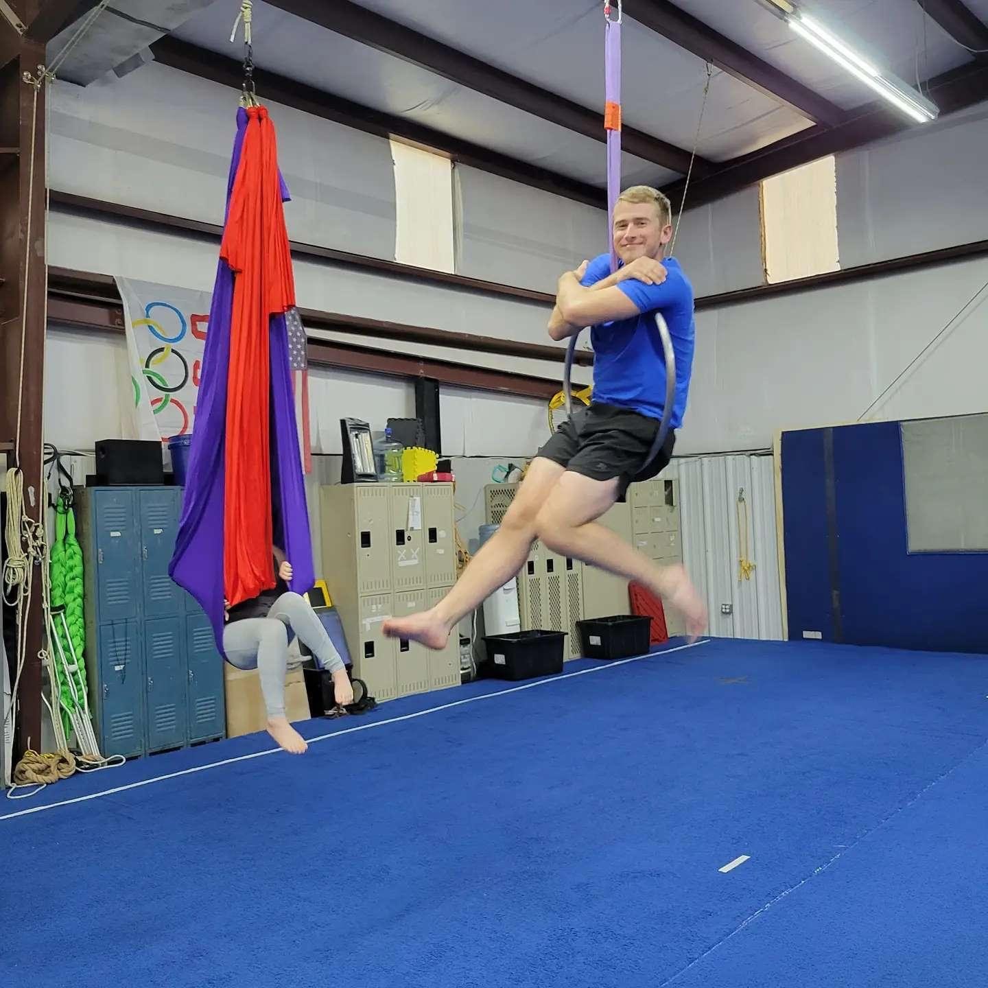 boy gymnastics Arkansas center for extreme sports and birthday parties