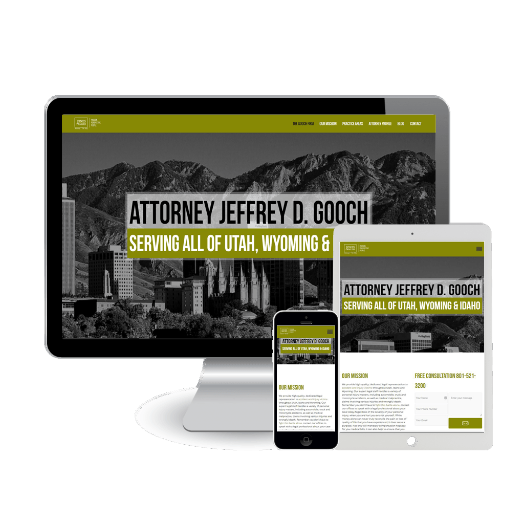 Law Firm web design and search engine optimization.
