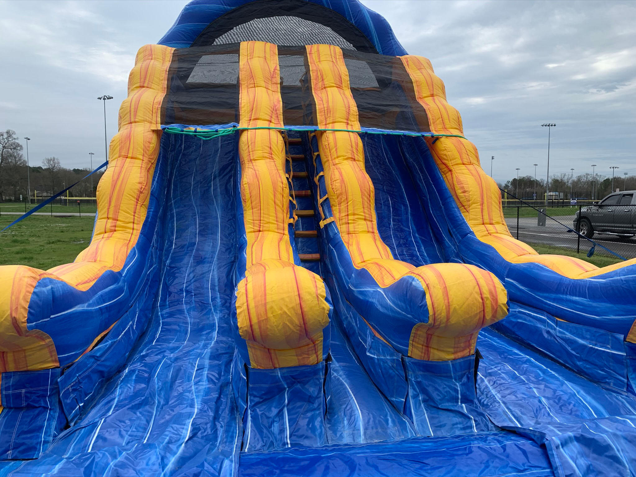 Weather is warm time to get a water slide !! We offer the latest and newest water inflatable slides around call to book 423-529-0332