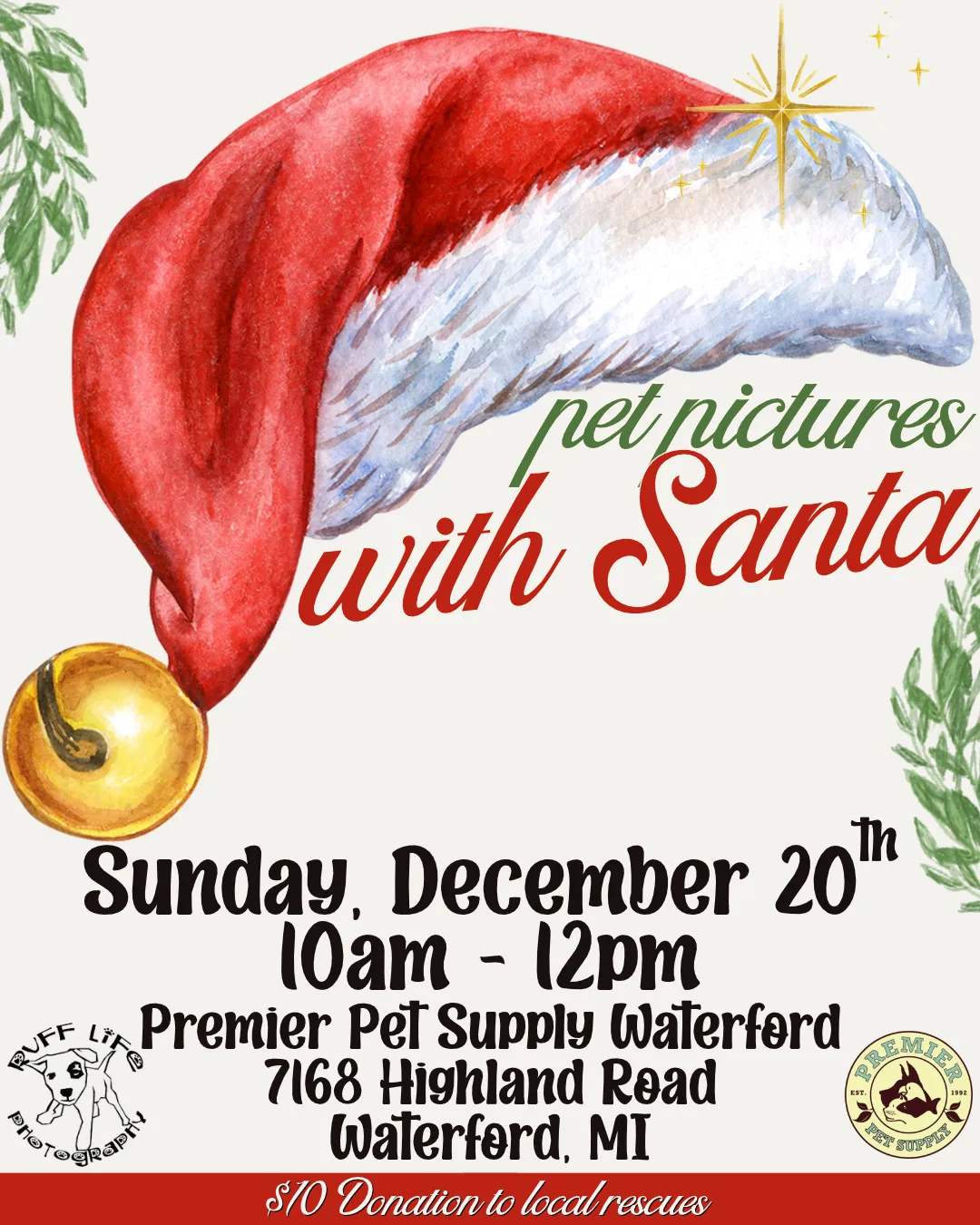 Image of Local Pet Event Santa Pet Photos W/ Ruff Life Photography! | Waterford Nearby