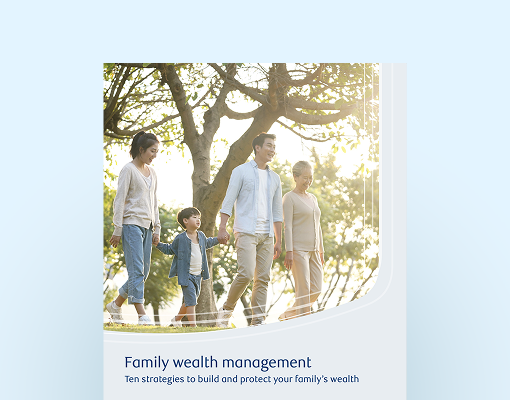 Cover image of the family wealth management guide.