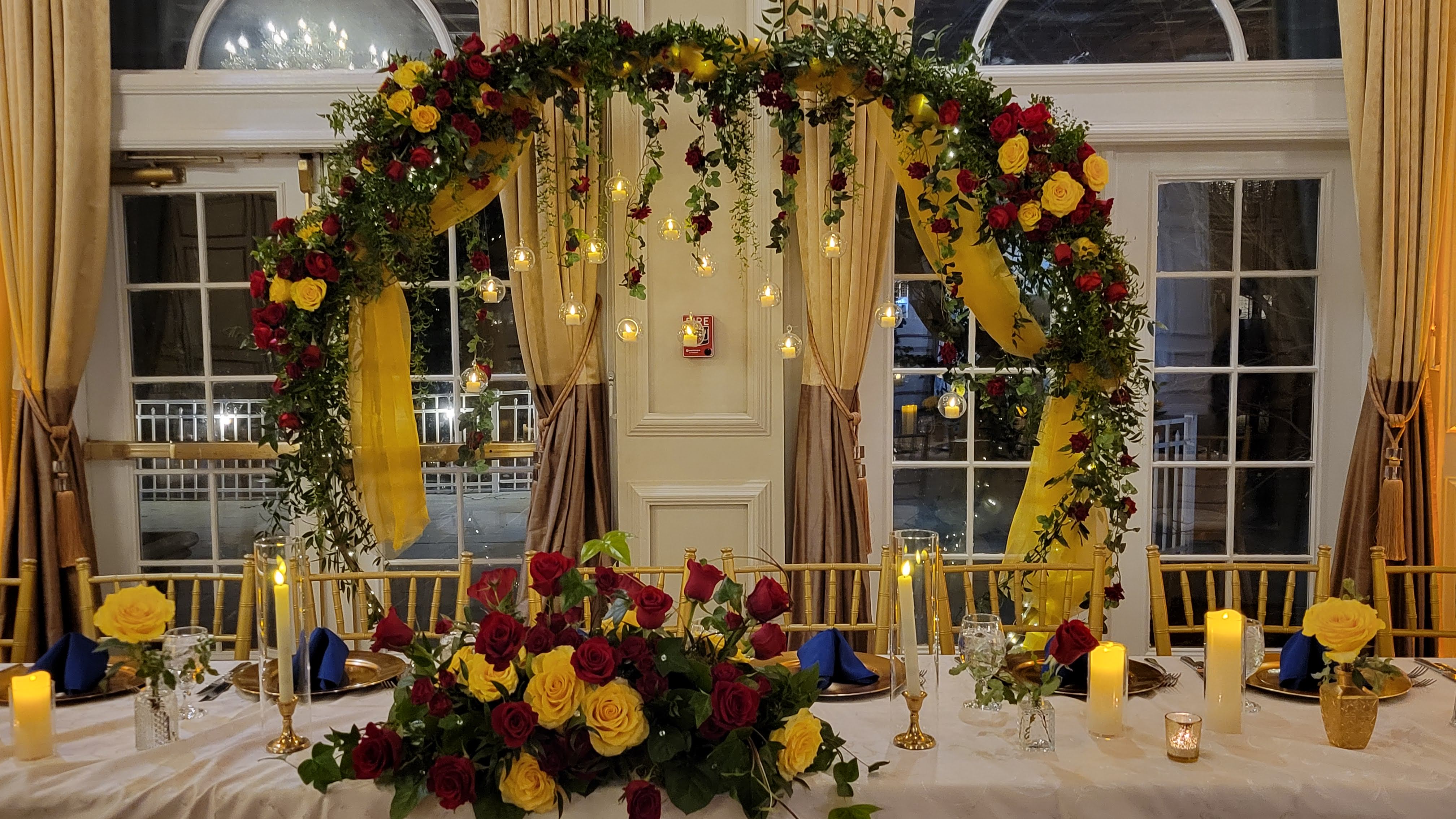 Beauty and The Beast themed Sweet Sixteen at The Hamlet Golf and Country Club, Commack, NY