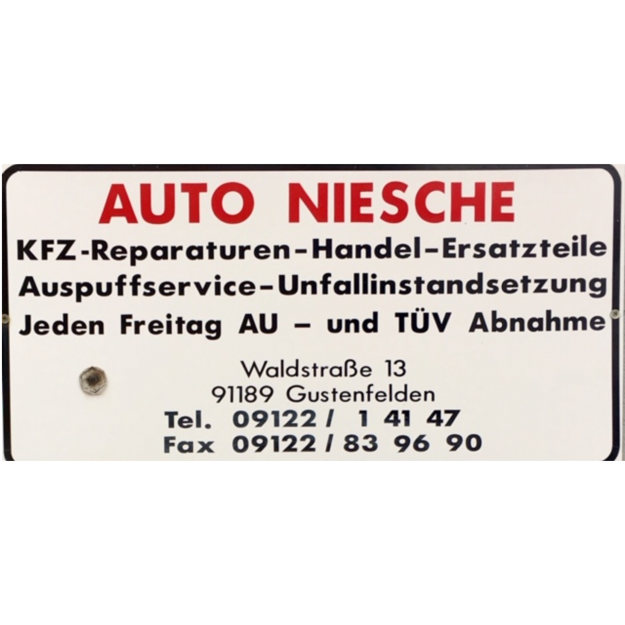 Autowerkstatt Hans-Jochen Niesche in Rohr in Mittelfranken - Logo