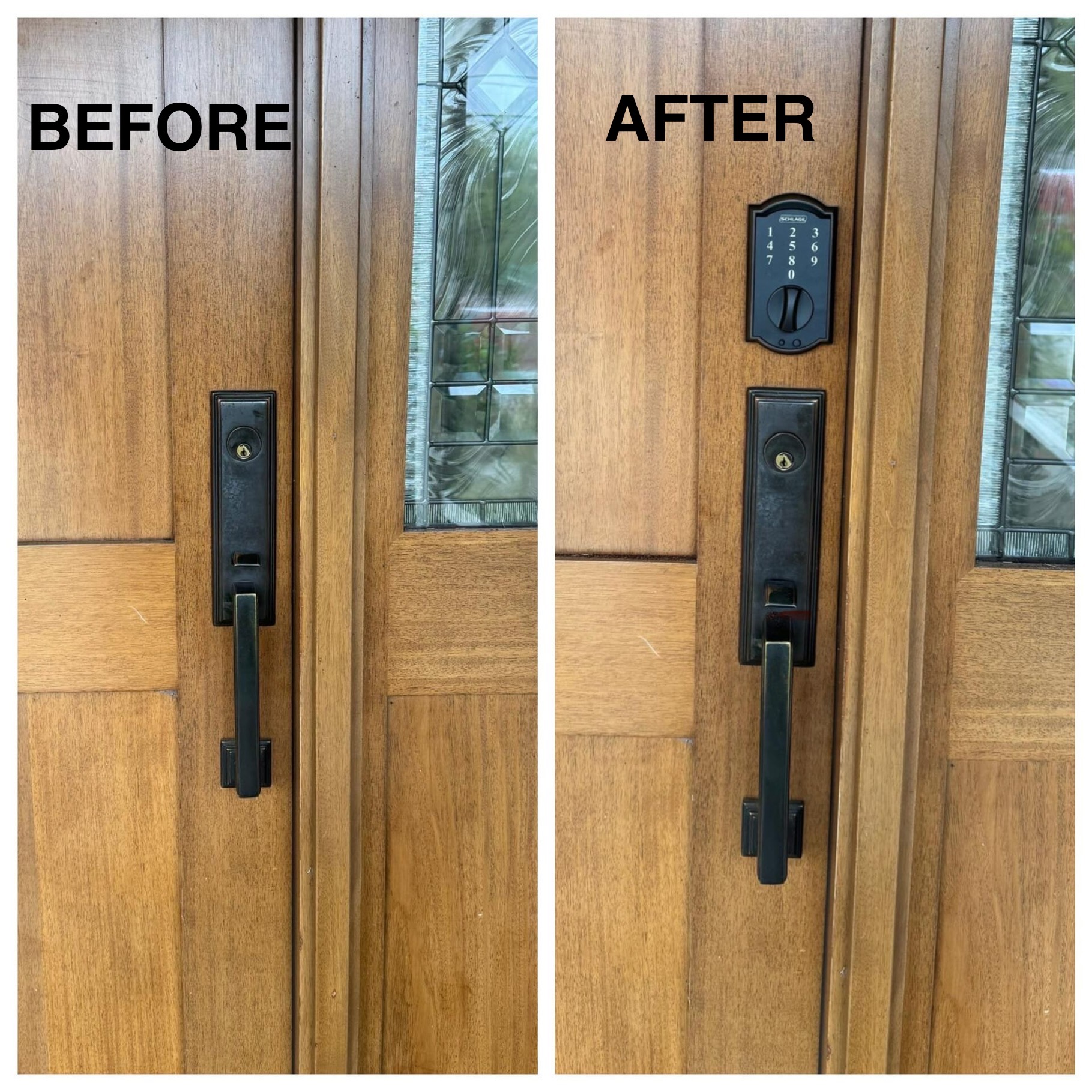 Add smart lock to front door