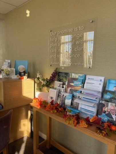 Our office at Framwellgate Moor Co-op Funeralcare