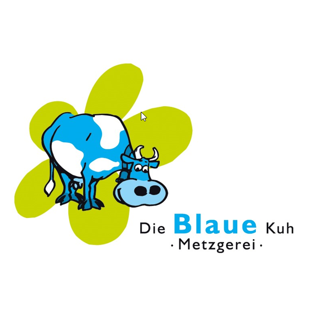 Die Blaue Kuh- Metzgerei Logo
