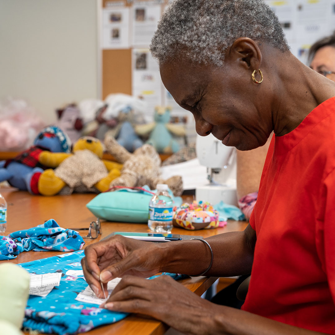 Hospice volunteer.