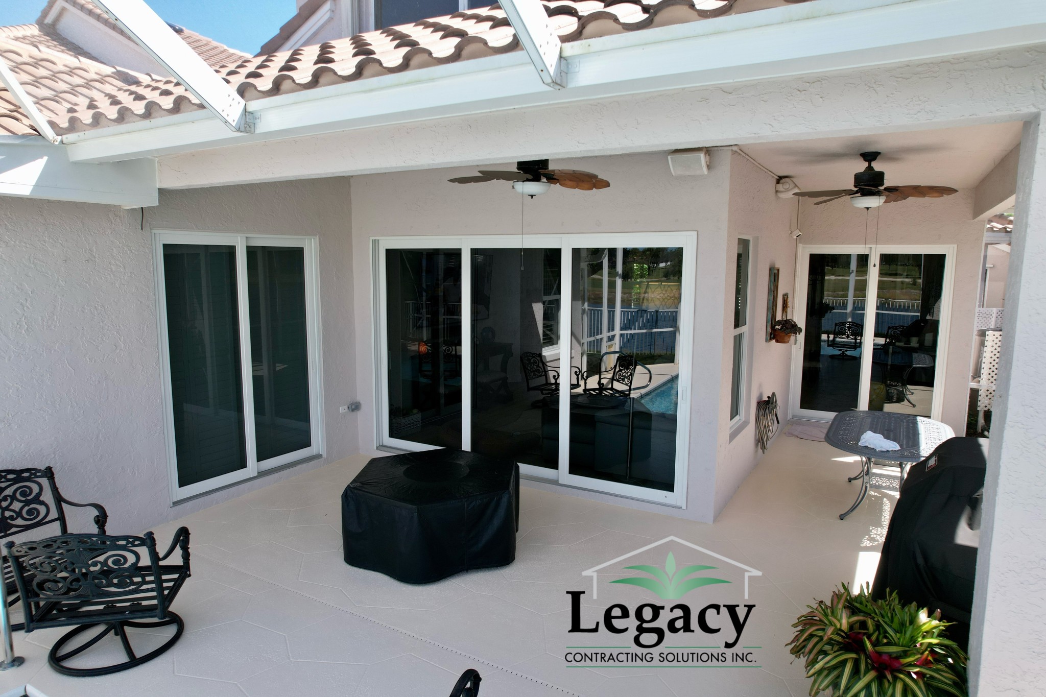 We replaced all the sliders and windows for this customer with brand new impact sliders and windows.