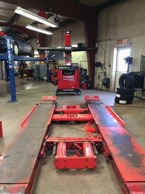 State of the art alignment service equipment.