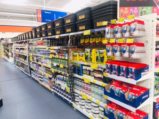 B&M's brand new store in Newcastle-upon-Tyne stocks a huge range of DIY, decorating and painting supplies for any home project.