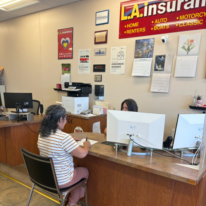 Interior of the L.A. Insurance located at 1656 West Valencia Rd. in AZ
