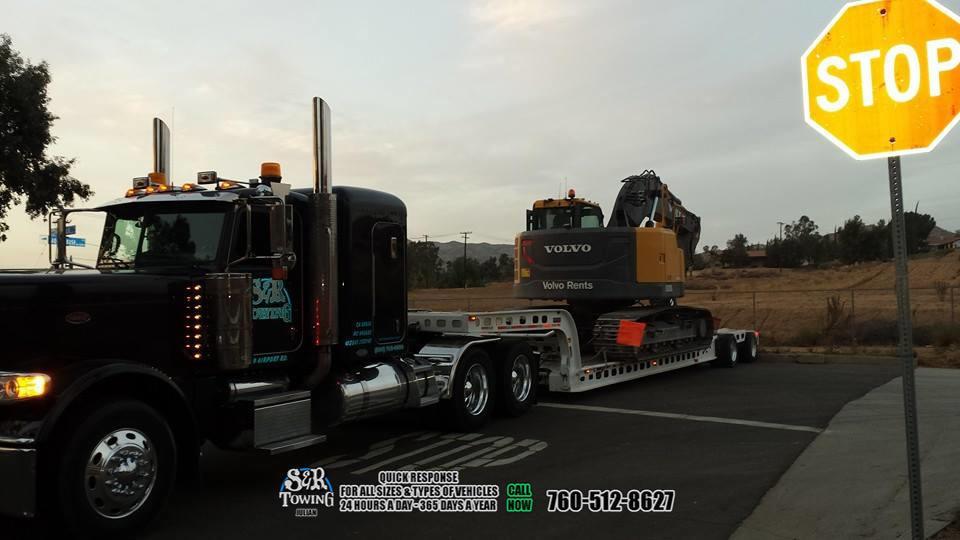 Our fleet of trucks and highly trained operators are ready to go 24/7 give us a call and let us put your mind at ease. S & R Towing Inc - 3568 CA-78, Julian, CA 92036 - Call us at 760-547-1719