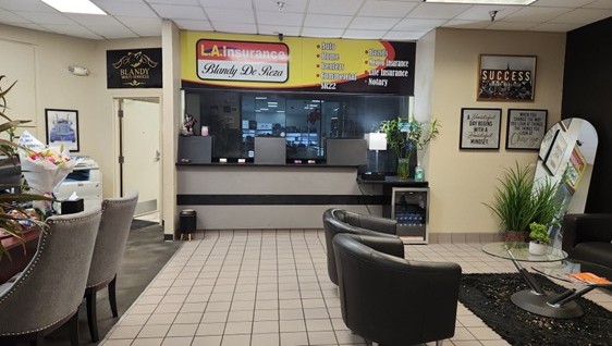 Interior of the L.A. Insurance Agency located at 7611 West Thomas Rd. in AZ