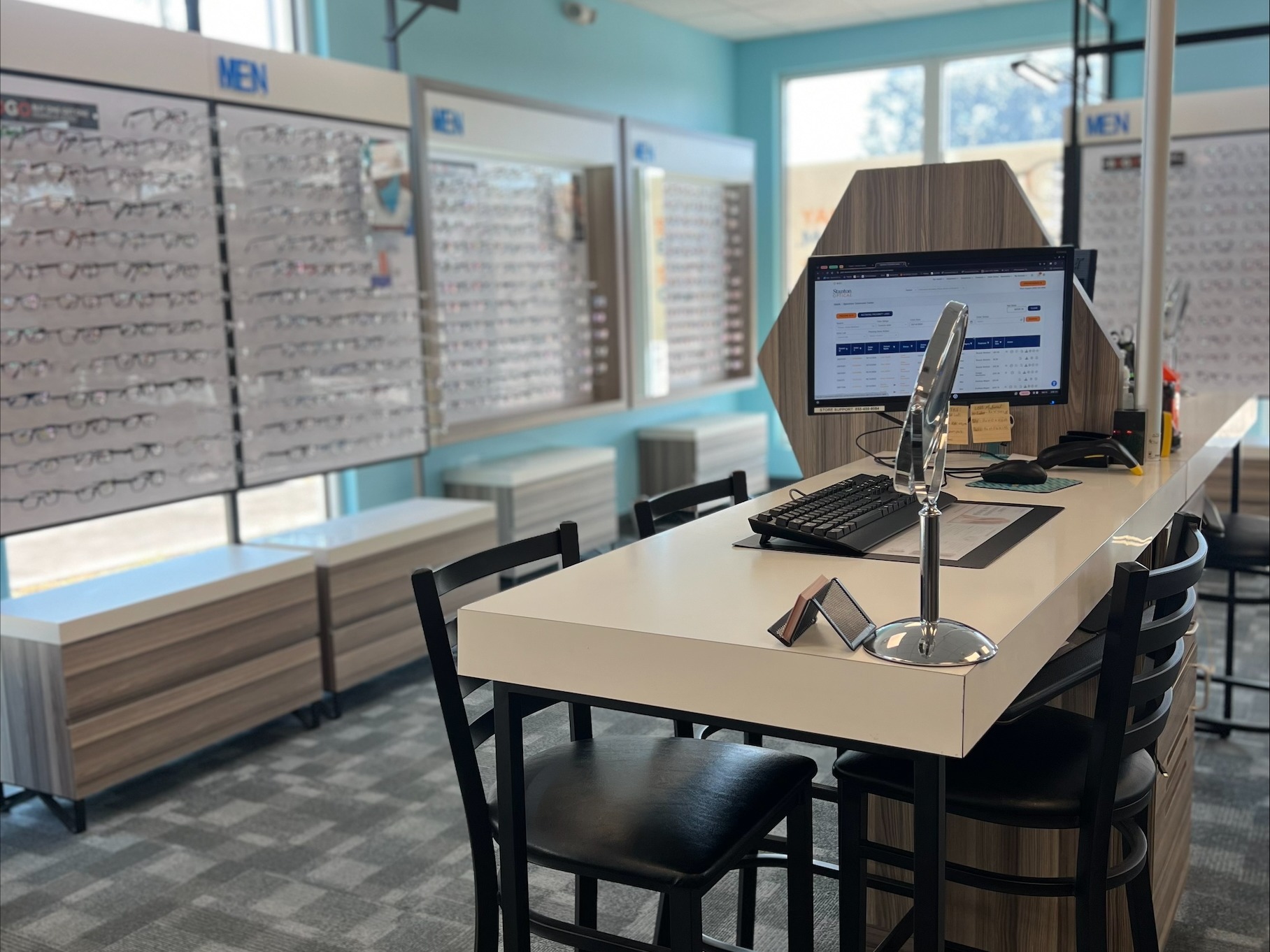 Store Interior at Stanton Optical Store League City TX 77539