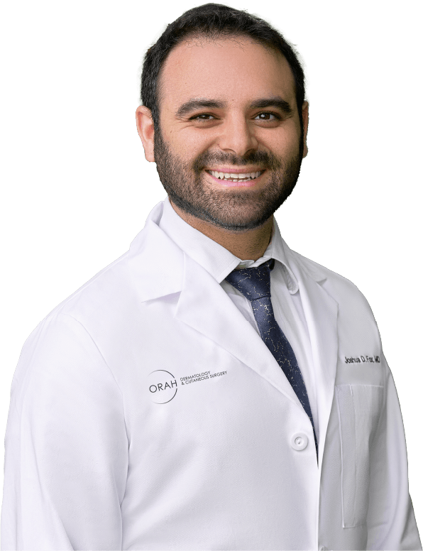 Joshua D. Fox, MD was born and raised in Miami, Florida. After receiving his undergraduate degree at Lander College for Men in 2011, Dr.  Fox returned to Miami to pursue his medical degree at the University of Miami Miller School of Medicine. During this time, Dr. Fox pursued an additional year of training and research in cutaneous wound healing at the Dr. Phillip Frost University of Miami Department of Dermatology and Cutaneous Surgery. After graduating from medical school in 2016, Dr. Joshua D. Fox performed his internship in internal medicine at the University of Miami/Jackson Health Systems, and in 2017 began his dermatology residency at the historic and prestigious Dr. Phillip Frost University of Miami Department of Dermatology and Cutaneous Surgery.