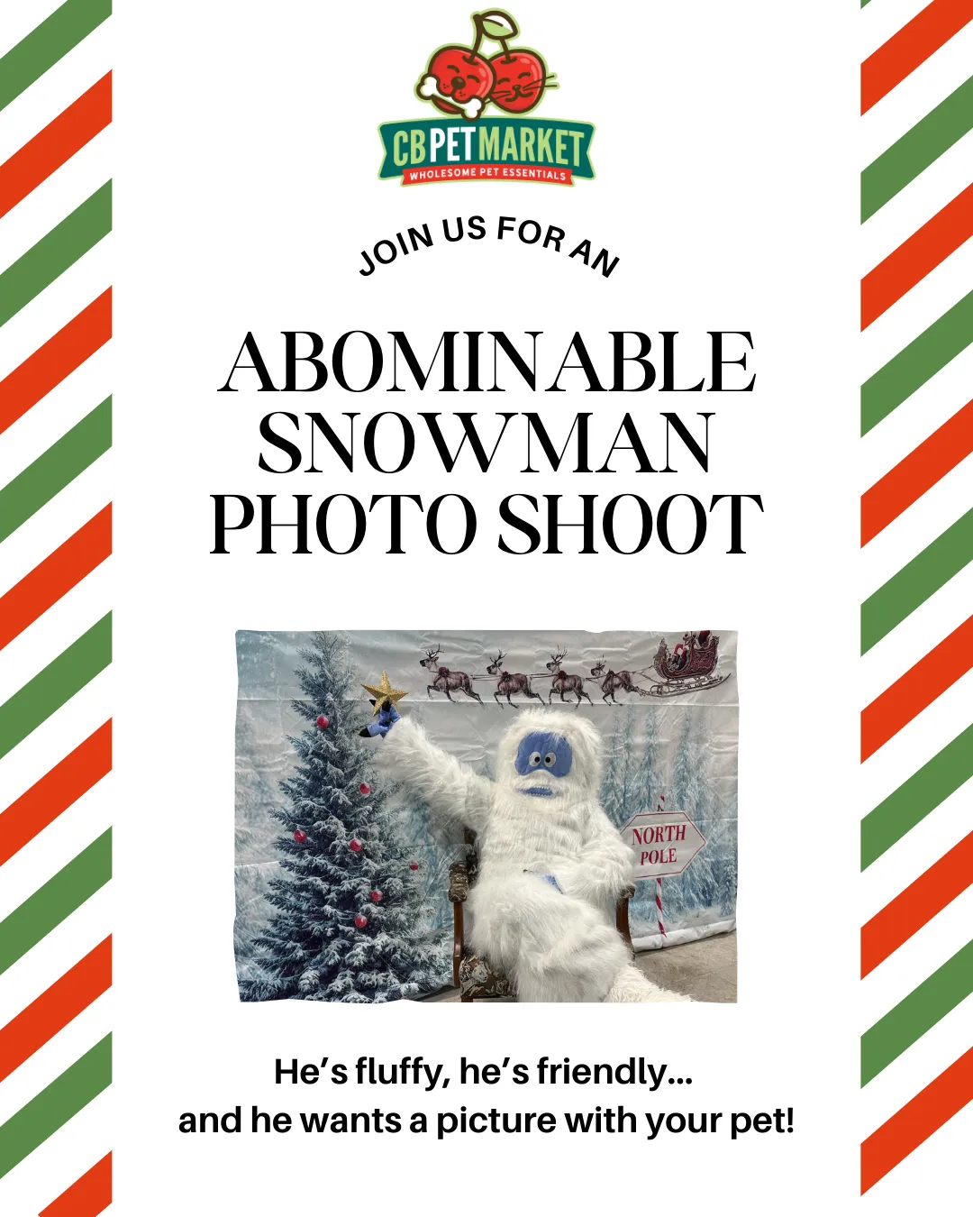Image of Local Pet Event Abominable Snow Man Photo Shoot! Nearby