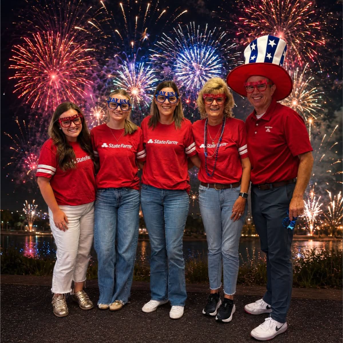 Getting festive to celebrate this weekend - our team is dressed for the 250th anniversary of the United States!