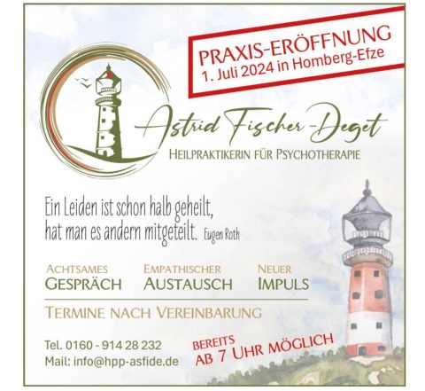 Astrid Fischer-Deget Heilpraktikerin für Psychotherapie, Ludwig-Erhard-Str. 1+3 in Homberg/Efze