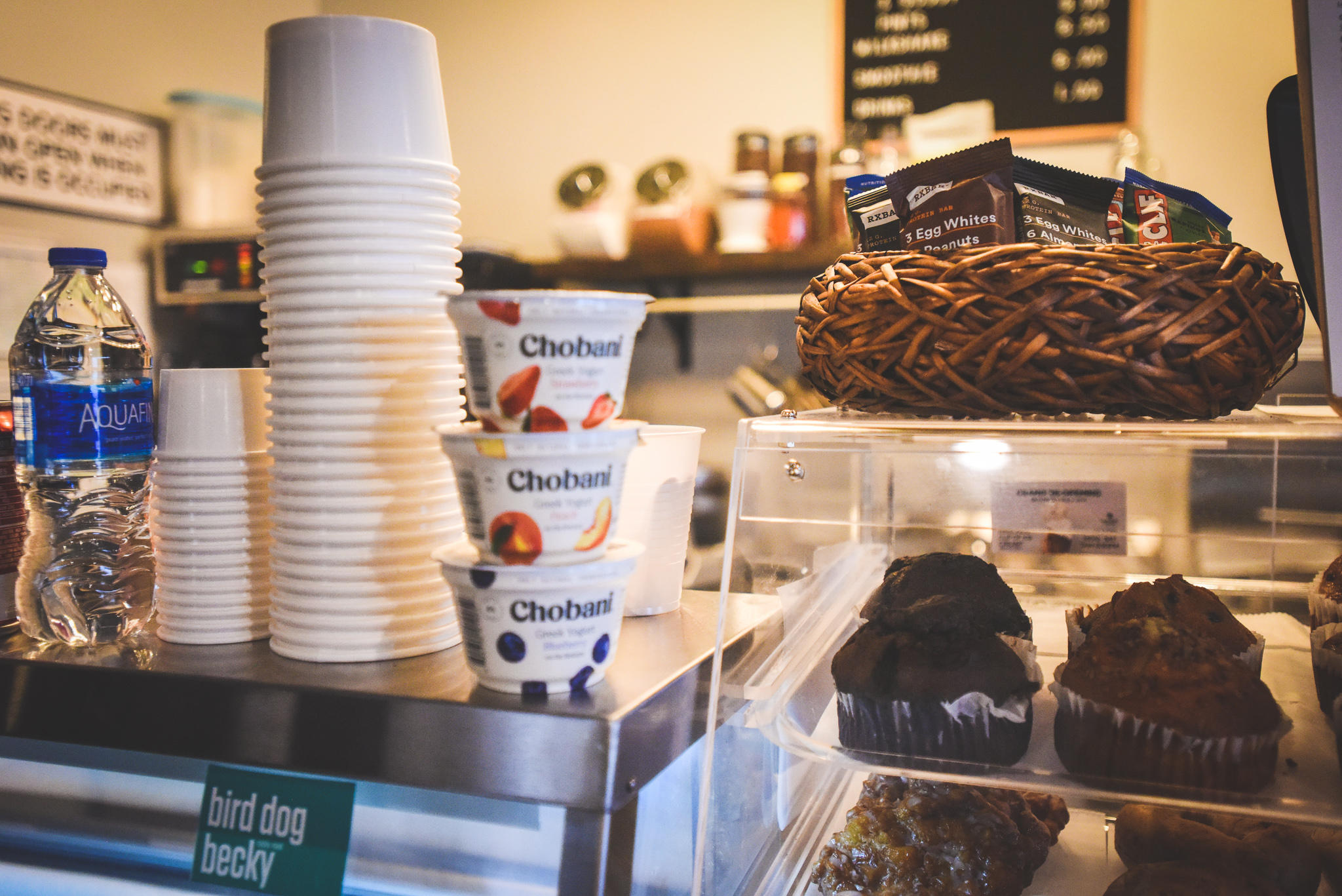 yogurt and pastries at Harvest Coffee