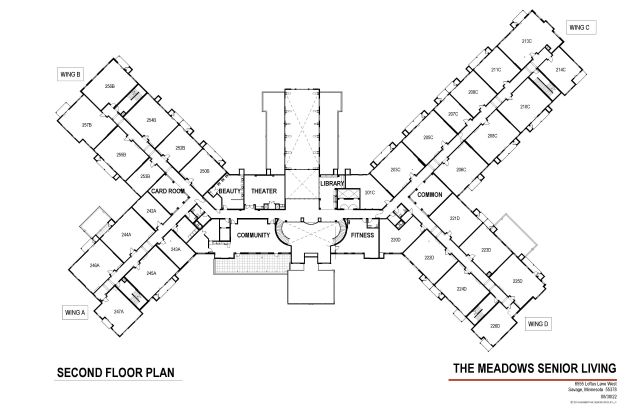 Second floor plan at The Meadows Senior Living is filling up fast. Call today.