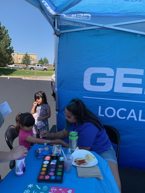 Face painting in the complex