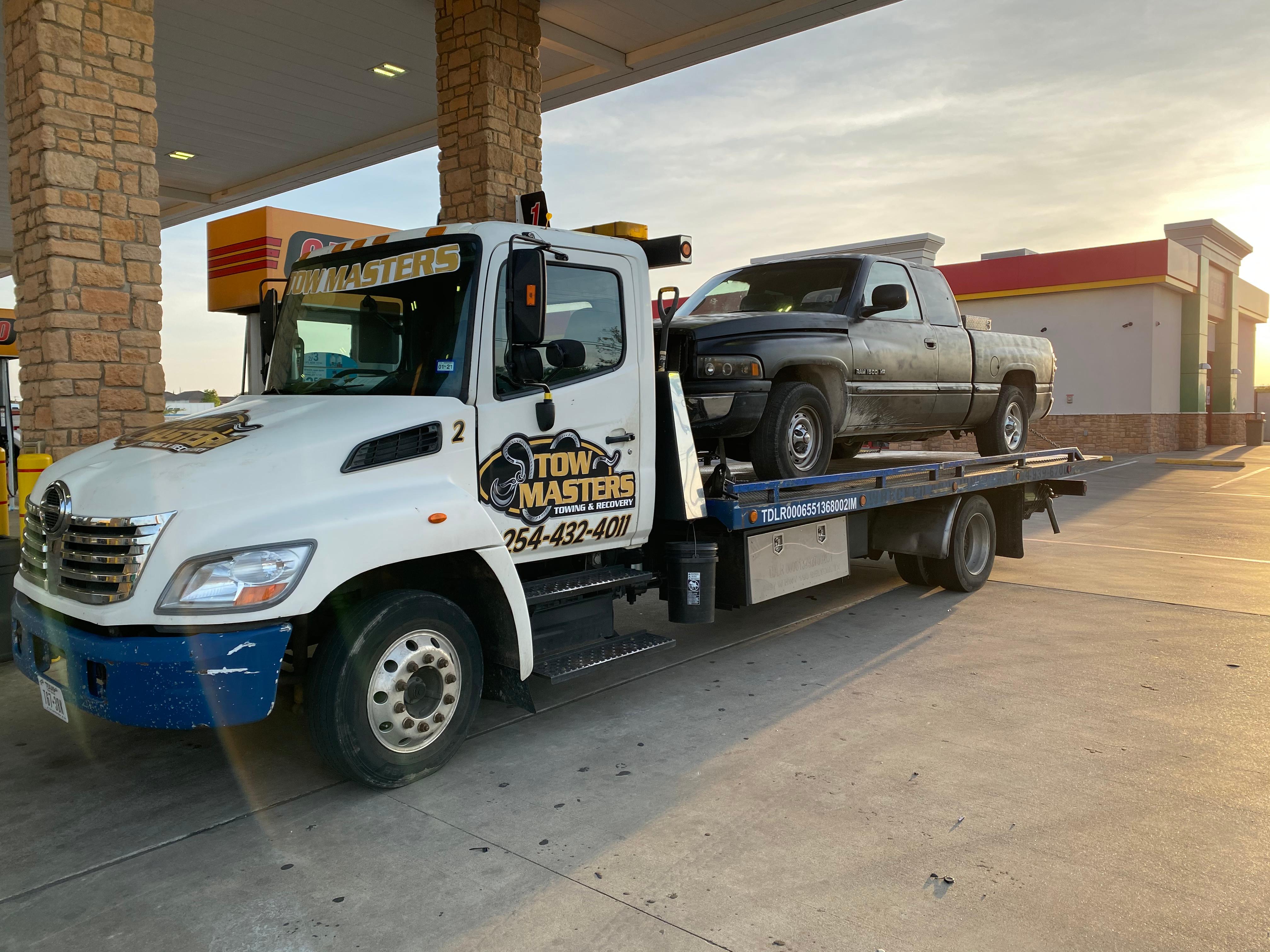 Contact us for Towing Services! Tow Masters Towing & Recovery Killeen (254)432-4011