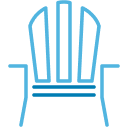 Muskoka chair icon.