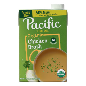 Pacific Foods® Organic Free Range Chicken Broth, 48 oz Carton (Case of 8) featured image