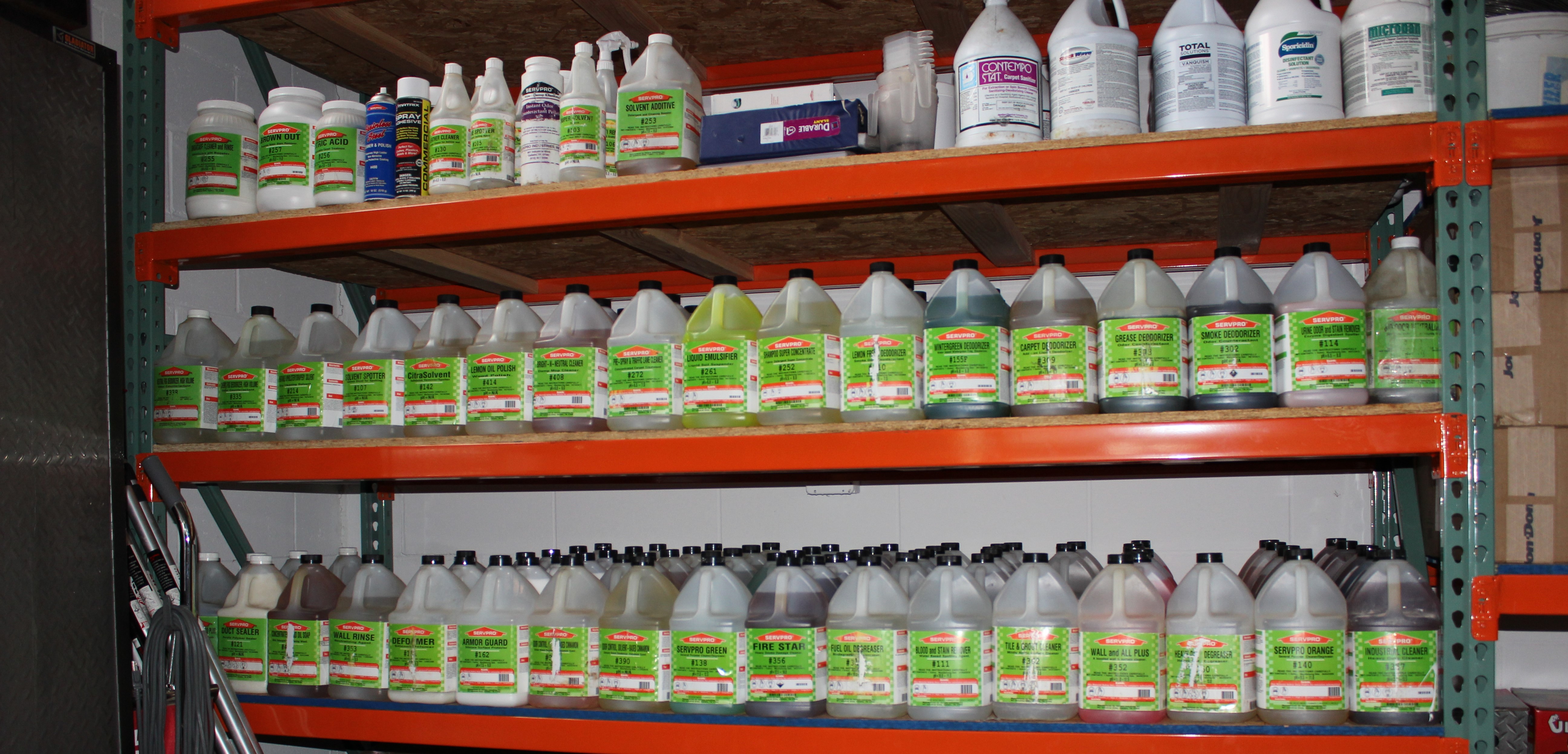 SERVPRO of Huntington's Product Inventory