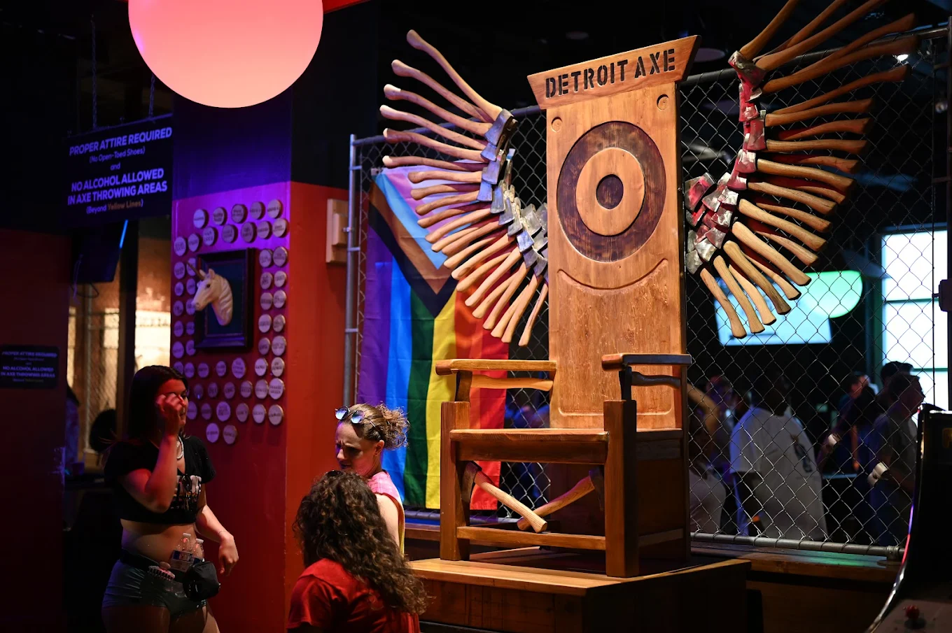 Discover the excitement of indoor axe throwing at Detroit Axe Ferndale, where professionally designed targets, guided instruction, and a vibrant social setting create the perfect experience for groups, events, and walk-in fun. Whether you're competing or just trying something new, every visit delivers energy and precision
