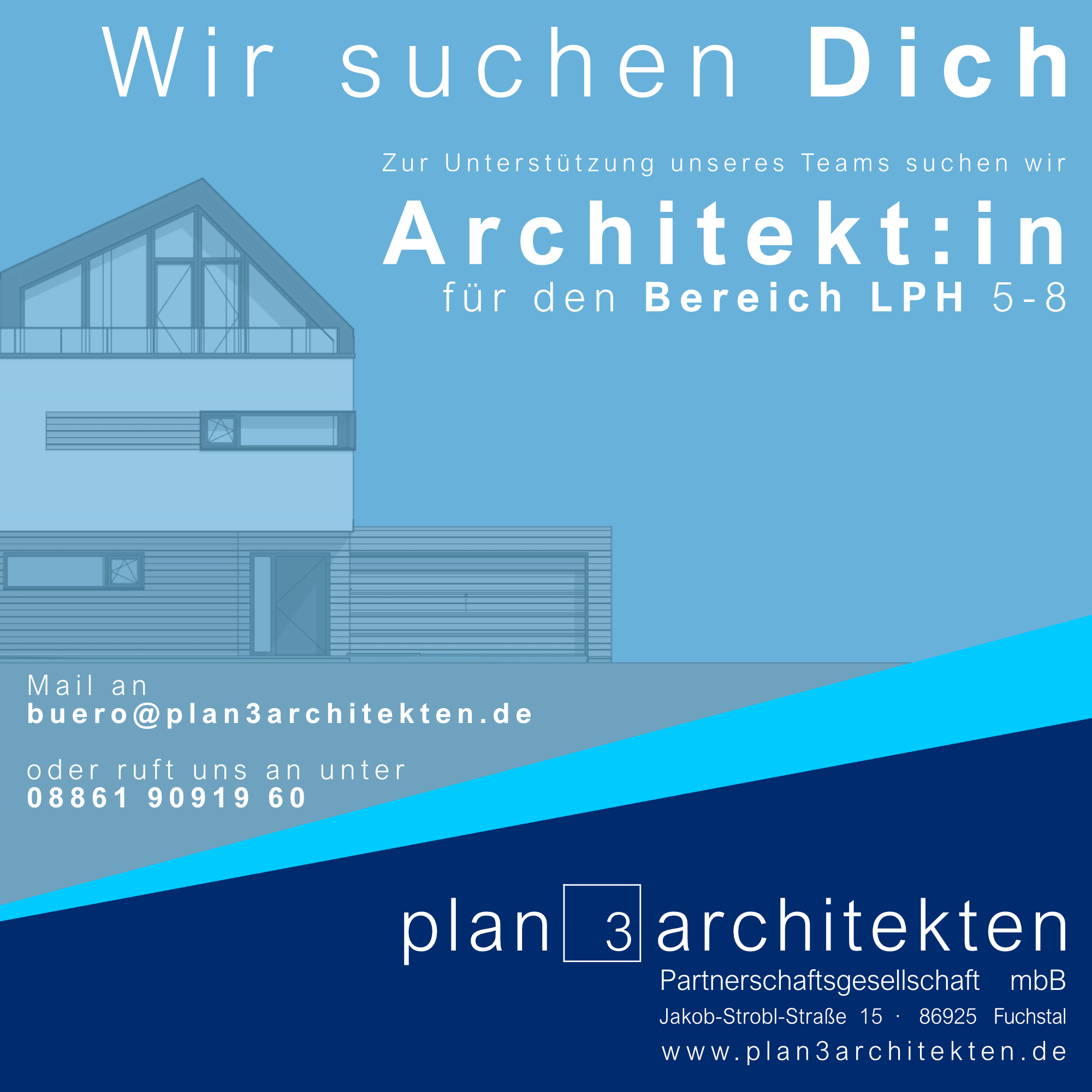 Architekturbüro plan3architekten PartGmbB Anderl•Schamper•Breier, Jakob-Strobl-Str. 15 in Fuchstal