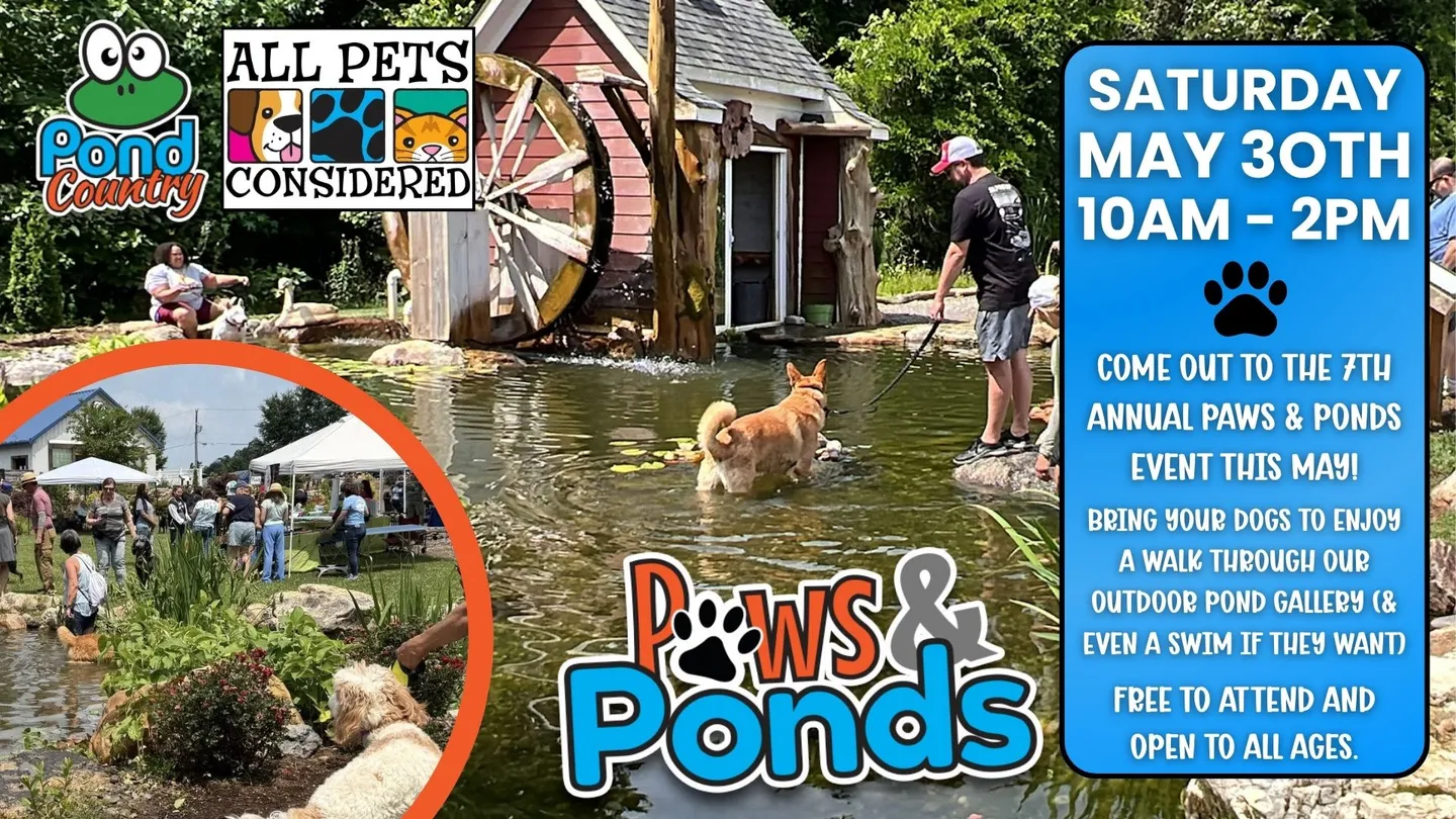 Image of Local Pet Event Paws & Ponds at Pond Country Nearby